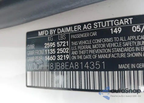 2014 Mercedes-Benz E 350 4Matic from USA, damaged, VIN WDDHH8JB8EA814351